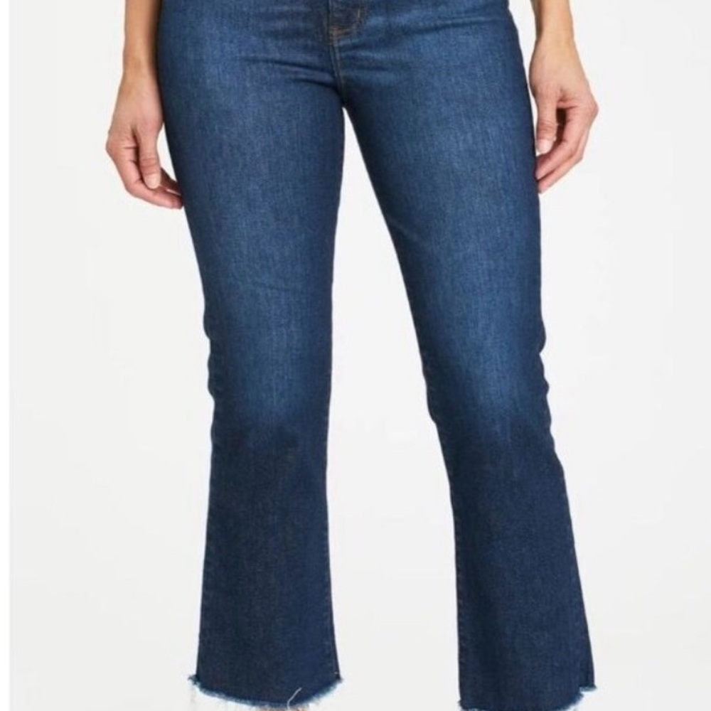 Daze Shy Girl High Rise Crop Flare Jeans - raw hem - size 29 - Picture 11 of 11
